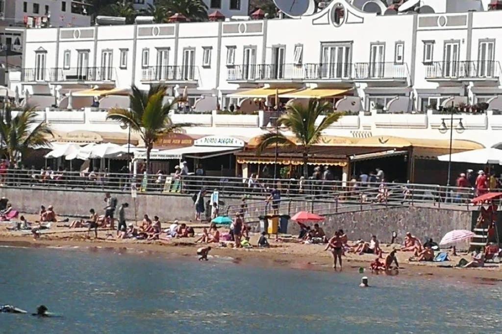 Charmante Wohnung Direkt Am Meer, Kostenloses Wlan Puerto De Mogan Ngoại thất bức ảnh