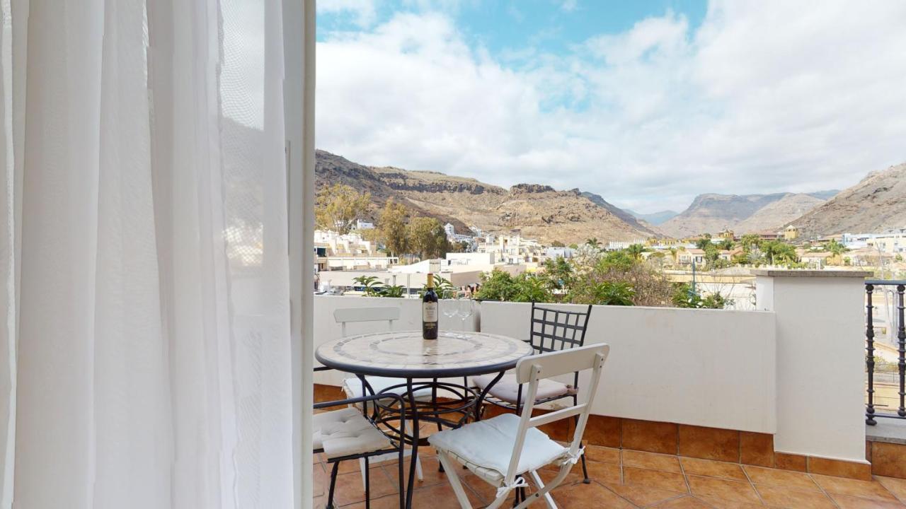 Charmante Wohnung Direkt Am Meer, Kostenloses Wlan Puerto De Mogan Ngoại thất bức ảnh